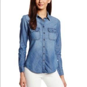 Long Sleeve, denim button down